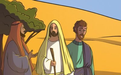 Иисус и ученики, идущие в Эммаус